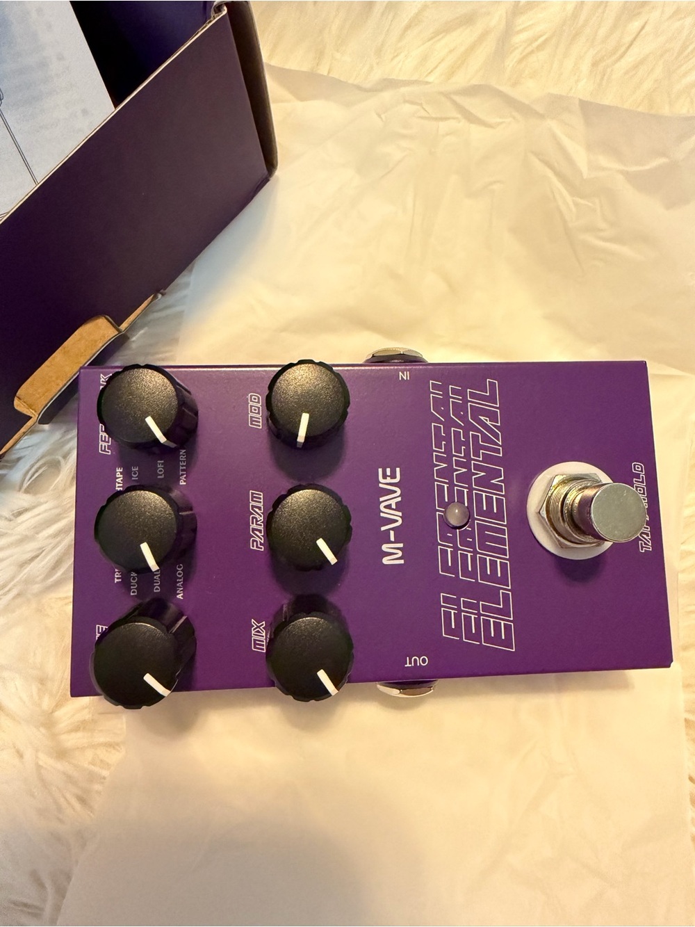 ELEMENTAL M-Wave Guitar Pedal Purple, NEW - Picture 3 of 9